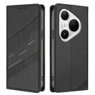 For Huawei Pura 80 Pro+ Embossed Multi-functional Wallet Retro Leather Phone Case(Black) - 2