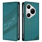 For Huawei Pura 80 Pro+ Embossed Multi-functional Wallet Retro Leather Phone Case(Dark Green) - 2
