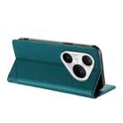 For Huawei Pura 80 Pro+ Embossed Multi-functional Wallet Retro Leather Phone Case(Dark Green) - 3