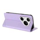 For Huawei Pura 80 Pro+ Embossed Multi-functional Wallet Retro Leather Phone Case(Light Purple) - 3