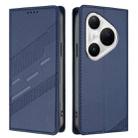 For Huawei Pura 80 Pro+ Embossed Multi-functional Wallet Retro Leather Phone Case(Dark Blue) - 2