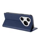 For Huawei Pura 80 Pro+ Embossed Multi-functional Wallet Retro Leather Phone Case(Dark Blue) - 3