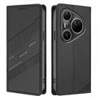 For Huawei Pura 80 Pro Ultra Embossed Multi-functional Wallet Retro Leather Phone Case(Black) - 2