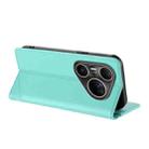 For Huawei Pura 80 Pro Ultra Embossed Multi-functional Wallet Retro Leather Phone Case(Mint Green) - 3