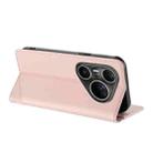 For Huawei Pura 80 Pro Ultra Embossed Multi-functional Wallet Retro Leather Phone Case(Pink) - 3