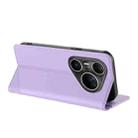 For Huawei Pura 80 Pro Ultra Embossed Multi-functional Wallet Retro Leather Phone Case(Light Purple) - 3