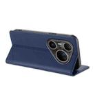 For Huawei Pura 80 Pro Ultra Embossed Multi-functional Wallet Retro Leather Phone Case(Dark Blue) - 3