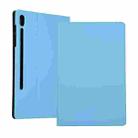 For Samsung Galaxy Tab S8+ / Tab S8 Plus /  Tab S7 FE / Tab S7+ / T970 Horizontal Flip Elasticity PU + TPU Leather Case with Holder(Blue) - 1