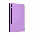 For Samsung Galaxy Tab S8+ / Tab S8 Plus /  Tab S7 FE / Tab S7+ / T970 Horizontal Flip Elasticity PU + TPU Leather Case with Holder(Purple) - 2