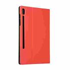 For Samsung Galaxy Tab S8+ / Tab S8 Plus /  Tab S7 FE / Tab S7+ / T970 Horizontal Flip Elasticity PU + TPU Leather Case with Holder(Red) - 2