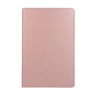 For Samsung Galaxy Tab S8+ / Tab S8 Plus /  Tab S7 FE / Tab S7+ / T970 Horizontal Flip Elasticity PU + TPU Leather Case with Holder(Rose Gold) - 1