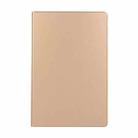 For Samsung Galaxy Tab S8+ / Tab S8 Plus /  Tab S7 FE / Tab S7+ / T970 Horizontal Flip Elasticity PU + TPU Leather Case with Holder(Gold) - 1