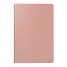 For Samsung Galaxy Tab A7 / T500 Horizontal Flip Elasticity PU + TPU Leather Case with Holder(Rose Gold) - 2