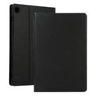 For Samsung Galaxy Tab A7 / T500 Horizontal Flip Elasticity PU + TPU Leather Case with Holder(Black) - 1