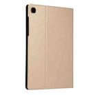 For Samsung Galaxy Tab A7 / T500 Horizontal Flip Elasticity PU + TPU Leather Case with Holder(Gold) - 3