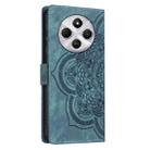 For Redmi 14C / A4 5G Mandala Embossed Retro Frosted Leather Phone Case(Blue) - 3