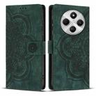 For Redmi 14C / A4 5G Mandala Embossed Retro Frosted Leather Phone Case(Green) - 1
