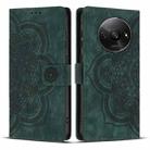 For Redmi A3 / Poco C61 4G Mandala Embossed Retro Frosted Leather Phone Case(Green) - 1
