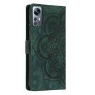 For Redmi Note 11S / 12S Mandala Embossed Retro Frosted Leather Phone Case(Green) - 3