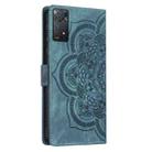For Redmi Note 11 Pro 4G / 5G Mandala Embossed Retro Frosted Leather Phone Case(Blue) - 3
