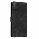 For Redmi Note 11 Pro 4G / 5G Mandala Embossed Retro Frosted Leather Phone Case(Black) - 3