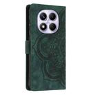 For Redmi Note 14 Pro 4G Mandala Embossed Retro Frosted Leather Phone Case(Green) - 3