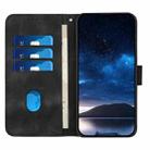 For TCL 40 R 5G Grid Butterfly Embossed Pattern Flip Leather Phone Case with Lanyard(Black) - 3
