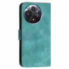 For TCL 60R 5G Grid Butterfly Embossed Pattern Flip Leather Phone Case with Lanyard(Light Blue) - 3
