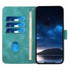 For ZTE Blade A33s Grid Butterfly Embossed Pattern Flip Leather Phone Case with Lanyard(Light Blue) - 3