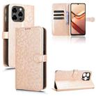 For Doogee Note 58 / Note 58 Pro Honeycomb Dot Texture Leather Phone Case(Gold) - 1