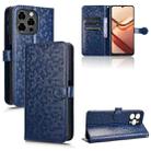 For Doogee Note 58 / Note 58 Pro Honeycomb Dot Texture Leather Phone Case(Blue) - 1