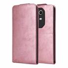 For Infinix Note 50 4G / Note 50 Pro 4G Magnetic Vertical Flip Leather Phone Case with Buckle(Rose Gold) - 2