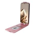 For Infinix Note 50 4G / Note 50 Pro 4G Magnetic Vertical Flip Leather Phone Case with Buckle(Rose Gold) - 3
