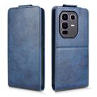 For Infinix Note 50 Pro+ Magnetic Vertical Flip Leather Phone Case with Buckle(Blue) - 2