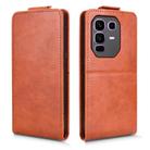 For Infinix Note 50 Pro+ Magnetic Vertical Flip Leather Phone Case with Buckle(Brown) - 2