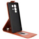 For Infinix Note 50 Pro+ Magnetic Vertical Flip Leather Phone Case with Buckle(Brown) - 3