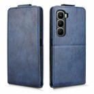 For Infinix Hot 60i 4G / Hot 60 5G Magnetic Vertical Flip Leather Phone Case with Buckle(Blue) - 2
