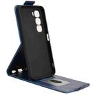 For Infinix Hot 60i 4G / Hot 60 5G Magnetic Vertical Flip Leather Phone Case with Buckle(Blue) - 3