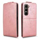 For Infinix Hot 60i 4G / Hot 60 5G Magnetic Vertical Flip Leather Phone Case with Buckle(Rose Gold) - 2