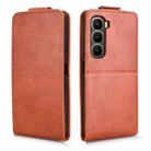 For Infinix Hot 60i 4G / Hot 60 5G Magnetic Vertical Flip Leather Phone Case with Buckle(Brown) - 2