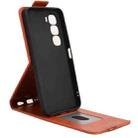 For Infinix Hot 60i 4G / Hot 60 5G Magnetic Vertical Flip Leather Phone Case with Buckle(Brown) - 3