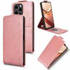 For Doogee Note 58 / Note 58 Pro Magnetic Vertical Flip Leather Phone Case with Buckle(Rose Gold) - 1