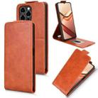 For Doogee Note 58 / Note 58 Pro Magnetic Vertical Flip Leather Phone Case with Buckle(Brown) - 1