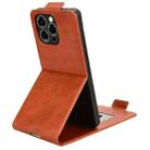 For Doogee Note 58 / Note 58 Pro Magnetic Vertical Flip Leather Phone Case with Buckle(Brown) - 3