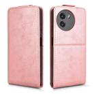 For Doogee Note 59 / Note 59 Pro Magnetic Vertical Flip Leather Phone Case with Buckle(Rose Gold) - 2