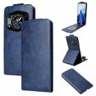 For Cubot A30 Magnetic Vertical Flip Leather Phone Case with Buckle(Blue) - 1