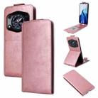 For Cubot A30 Magnetic Vertical Flip Leather Phone Case with Buckle(Rose Gold) - 1