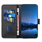 For Kyocera Urbano V04 KYV45 YX0070 Carbon Fiber Buckle Leather Phone Case with Lanyard(Black) - 3