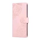 For vivo V300 5G / V300 Pro 5G Rose Flower Embossed 3-Card Slots Leather Phone Case(Pink) - 2