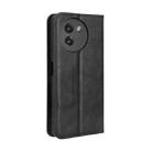 For Doogee Note 59 / Note 59 Pro Magnetic Buckle Retro Texture Leather Phone Case(Black) - 3